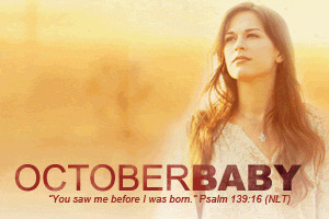... October Baby , the new movie just released to DVD and Blu-Ray