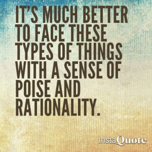 Poise and rationality