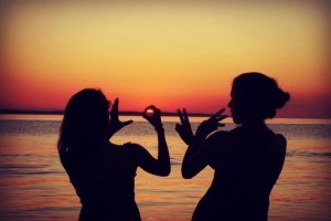 beach, best friends, bun, girl, lake michigan, love, summer, sunset