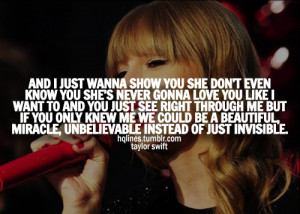Taylor Swift Love Quotes and Sayings