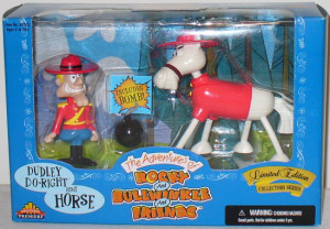 ... action figures of 3 25 tall dudley do right and 4 tall horse both