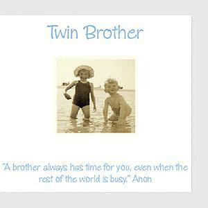 Twin Brother Vintage Card (from Twin Sister) | Cards for Twins ...