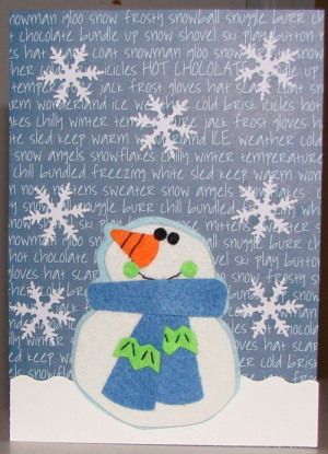 handmade snowman christmas cards
