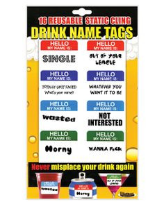 Divorce Party Drink Name Tags