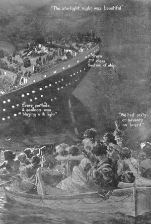 ... Titanic was probably much more brightly lit that the average passenger