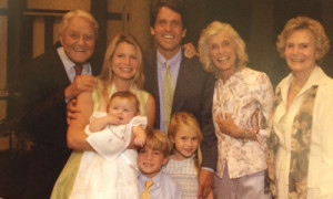 Sarge and Eunice at the baptism of Mark’s youngest child, Emma, in ...