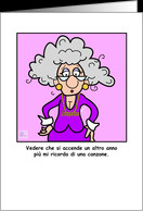 Italian Birthday Female - Do your boobs hang low? card - Product ...