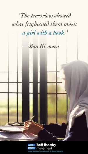 ... them most: a girl with a book.