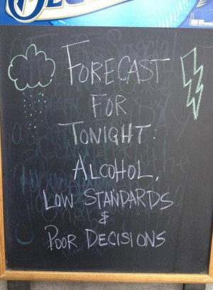 Funny Sidewalk Chalkboard signs outside of restaurants, bars and ...