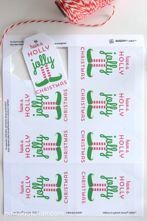... also included a free printable Christmas gift tag to go with the jar