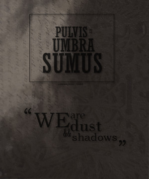 pulvis et umbra sumus on Tumblr