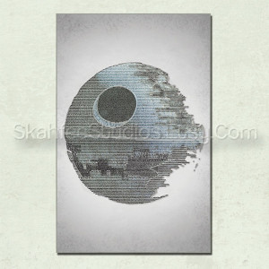 Return of the Jedi Death Star Word Art- Star Wars Poster, Star Wars ...