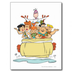 Flintstones Families2 Postcard