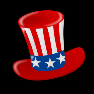 Free Stock Photo: Illustration of a 4th of July hat with a transparent ...