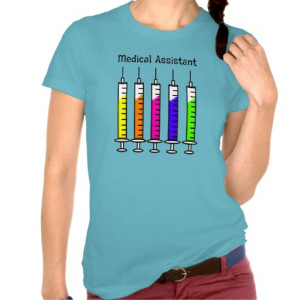 Medical Assistant T-Shirts Syringe Design