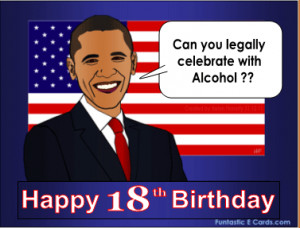 Humorous birthday greeting from American President Barack Obama with ...