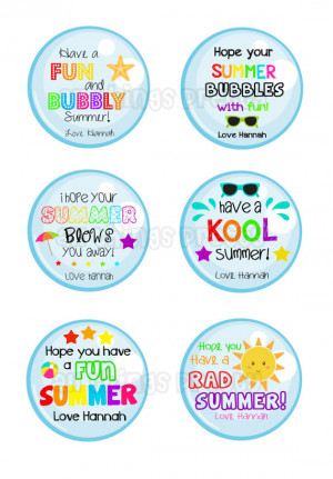 Summer Tags - End of school year printables - School - Bubble Images ...