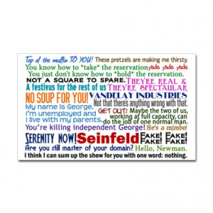 Seinfeld Quotes Sticker (Rectangle)