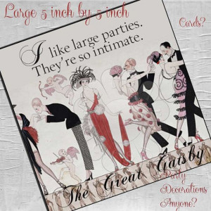 Great Gatsby VINTAGE Quotes pictures 5 x 5 inch squares FOUR PAGES 368 ...