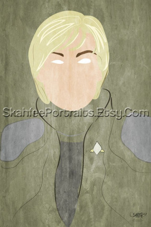 Starbuck Battlestar Galactica mini-portrait