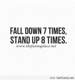 Fall down motivational quote