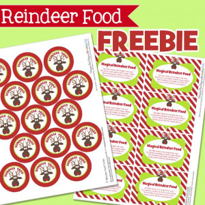 Amanda’s Parties TO GO: FREE ReindeerFood Tags, big hit at playgroup