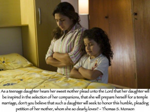 As a teenage daughter hears her sweet mother plead unto the Lord that ...