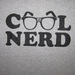 cool nerd funny geek dork text glasses school humor XL funny witty