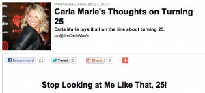 Carla Marie's Thoughts on Turning 25