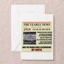 born in 1919 birthday gift Greeting Card for