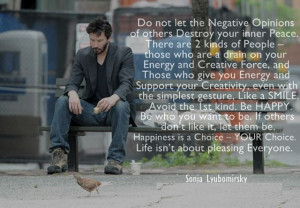 Do not let the Negative Opinions of others Destroy your inner Peace ...