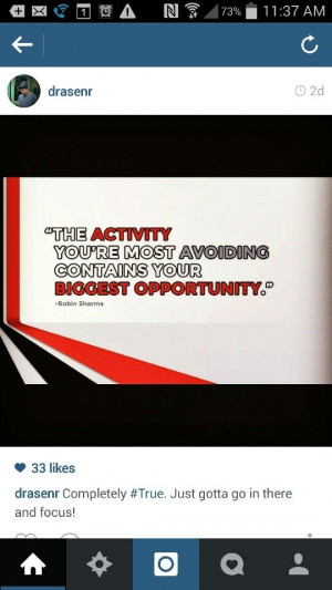 Activity, avoid, opportunity