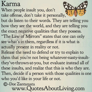 The Law of Karma & Psychic Self-Defence