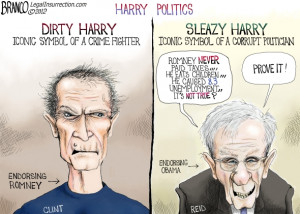 ... first cartoon for Legal Insurrection, regarding Harry Politics