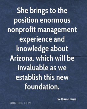 She Brings To The Position Enormous Nonprofit Management Experience ...
