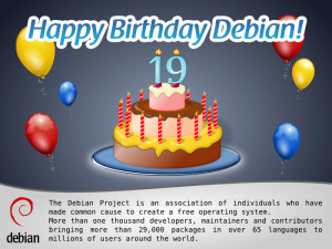 Happy Birthday Debian! And memories of an old-timer…