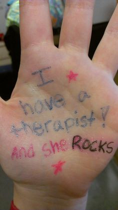 have had quite a few therapists over the years, it’s really ...