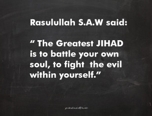 Greatest Jihad Islamic Quotes