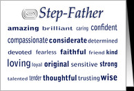 Happy Birthday Step-Father Word Cloud card - Product #374869