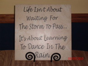 Ceramic tile made for Relay For Life auction.