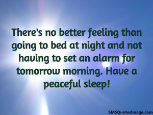 Have a peaceful sleep...