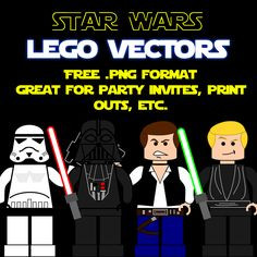 ... Lego Vectors, great for birthday invites, print outs, or scrapbooking
