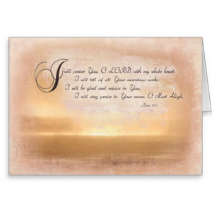 Sunset & Psalms / Inspirational Bible Verses Cards