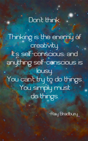 Friday Freebie: Creativity Bradbury Quote