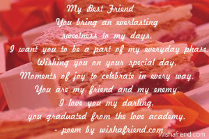 Best Friend Birthday Poems For Her My best friend