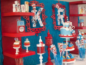 Dr. Seuss Thing 1 and Thing 2 Baby Shower for Twins