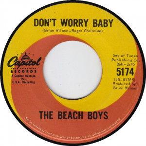 The Beach Boys Don't Worry Baby Brian Wilson, Roger Christian Brian ...