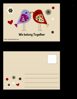 We Belong Together Quotes Sayings We belong together postcard