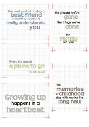 Printable quote filler cards for Project Life @scrappystickyinkmess ...