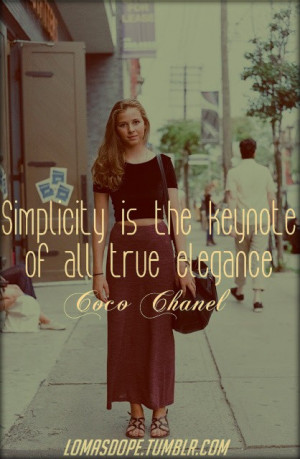 Coco chanel, quotes, sayings, simplicity, fashion, elegance